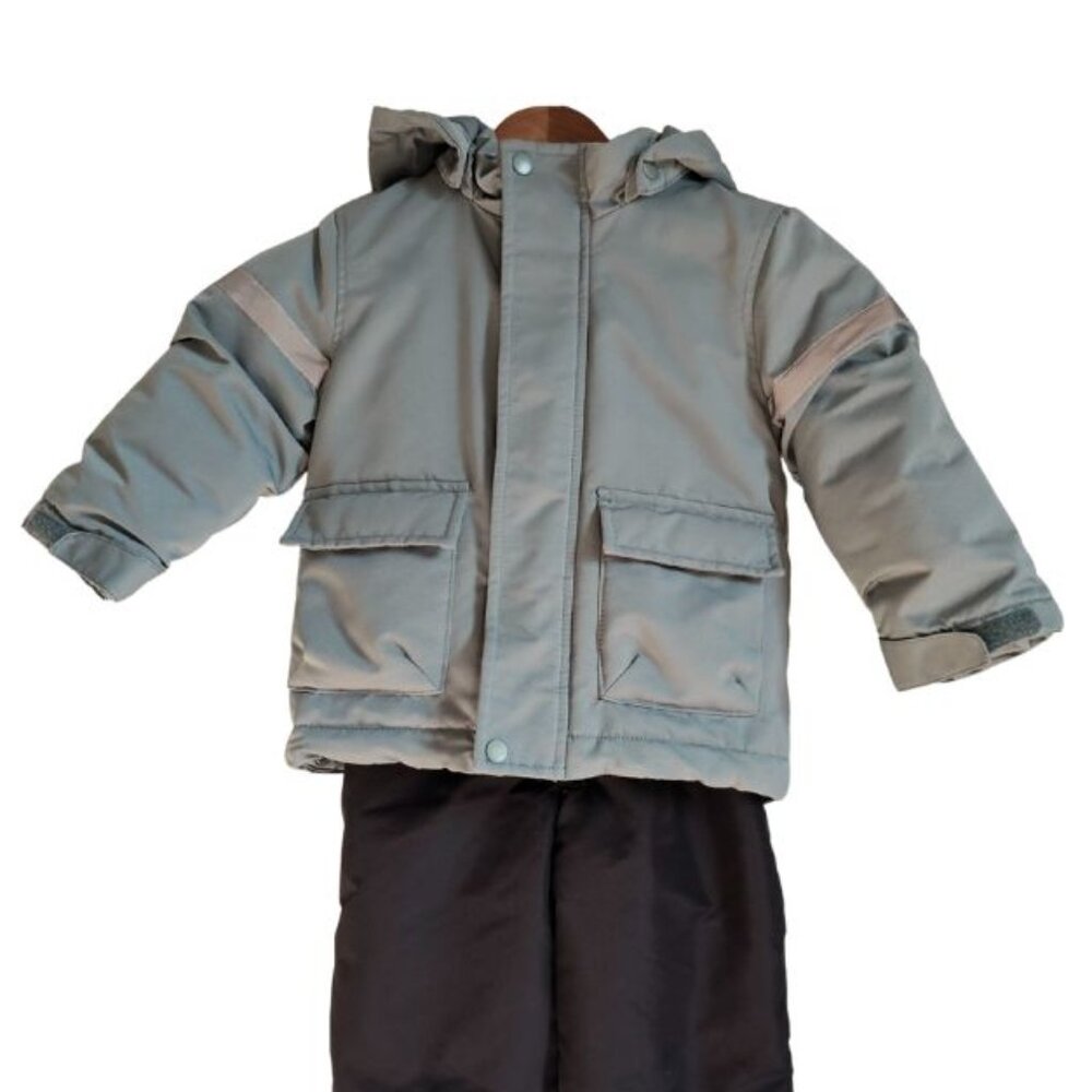 (Bundle 2 For $20) Water-Resistant Padded Parka and Snow Pants with Suspenders